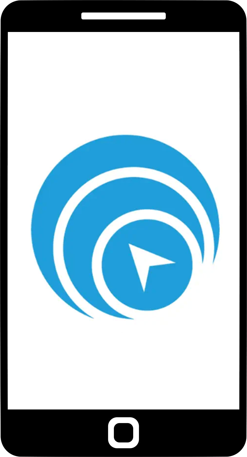 Daymap logo on mobile screen.